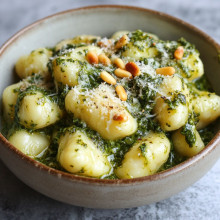 One-Pot Creamy Pesto Gnocchi