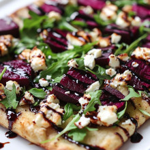 Roasted Beet & Feta Flatbread