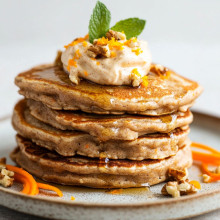 Vegan Carrot Cake Pancakes