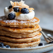 Vegan Coconut Cream Pancakes