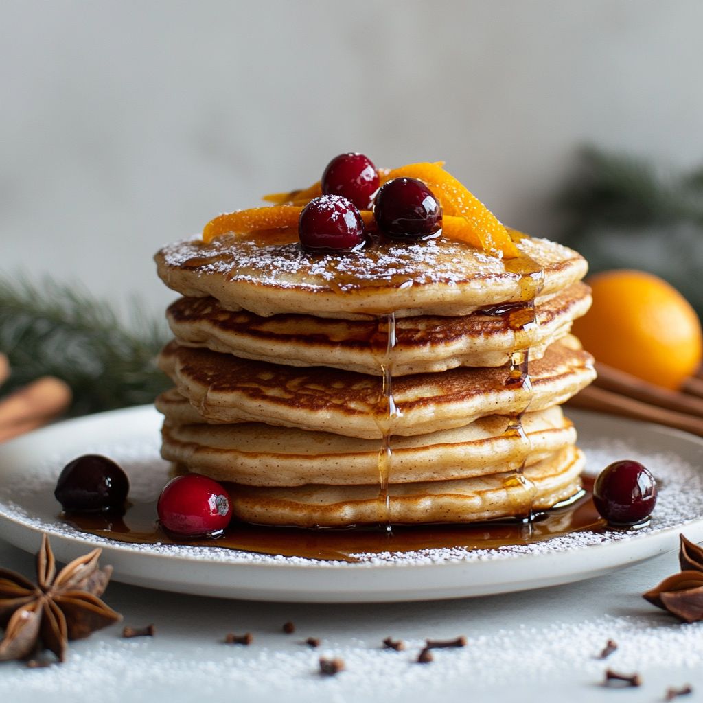 Spiced Mulled Wine Pancakes (Non-Alcoholic Option)