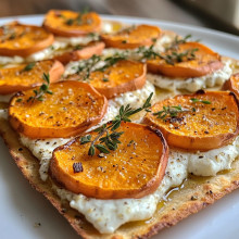  Sweet Potato & Goat Cheese Flatbread 