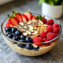 Spring Garden Berry Overnight Oats
