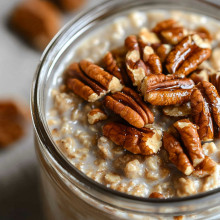 Toasted Pecan Christmas Eve Overnight Oats