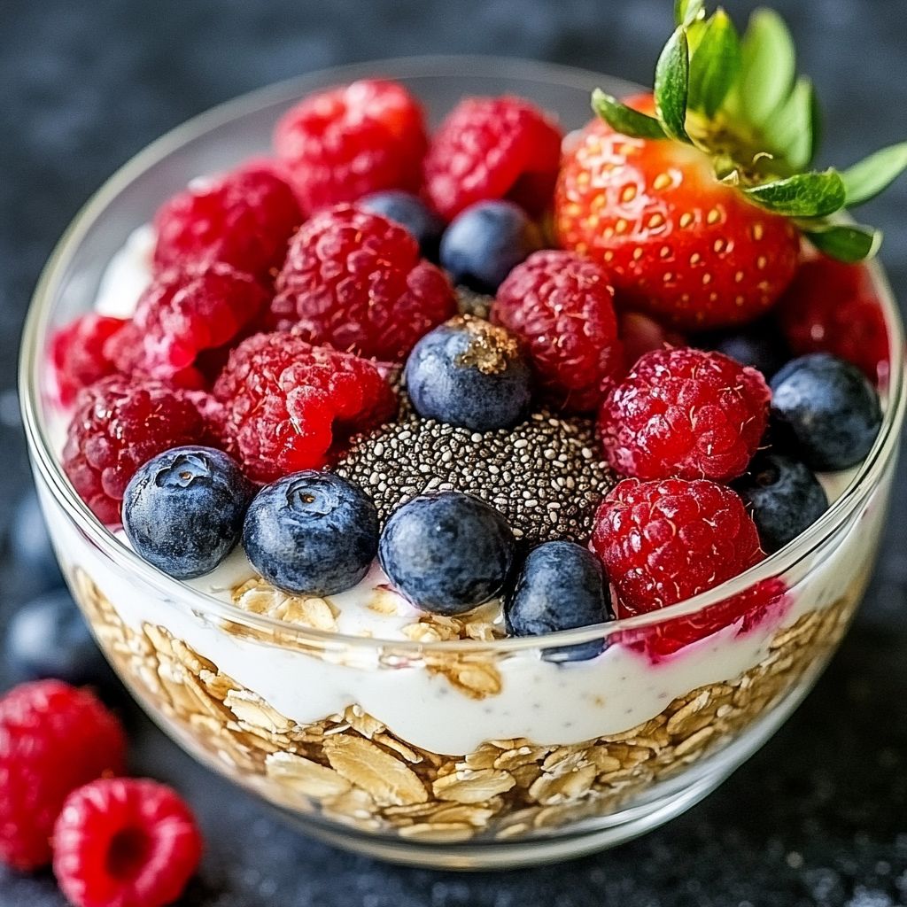 Triple Berry Overnight Oats
