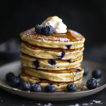 Gourmet Blueberry Pancakes from Scratch