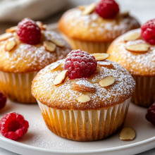 Raspberry Almond Muffins