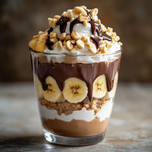  Chocolate Peanut Butter Banana Parfait 