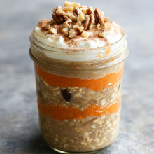 Easter Carrot Cake Overnight Oats