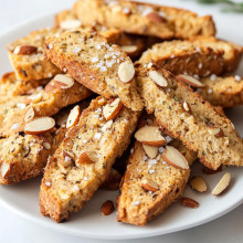 Savory Almond Flour Biscotti