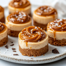 Salted Caramel Mini Cheesecake