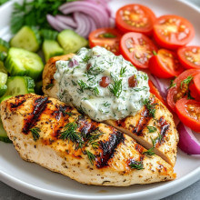 Greek Chicken with Tzatziki Sauce