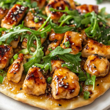  Honey Garlic Chicken Flatbread 