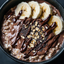  Hemp Seed Chocolate Overnight Oats 