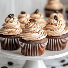 Mocha Latte Mini Cupcakes