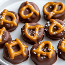 Chocolate Caramel Pretzel Bites