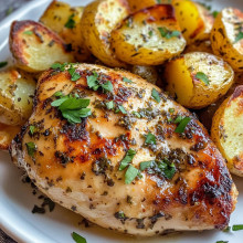 Easy Lemon Herb Chicken with Roasted Potatoes