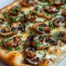 Roasted Mushroom Truffle Flatbread