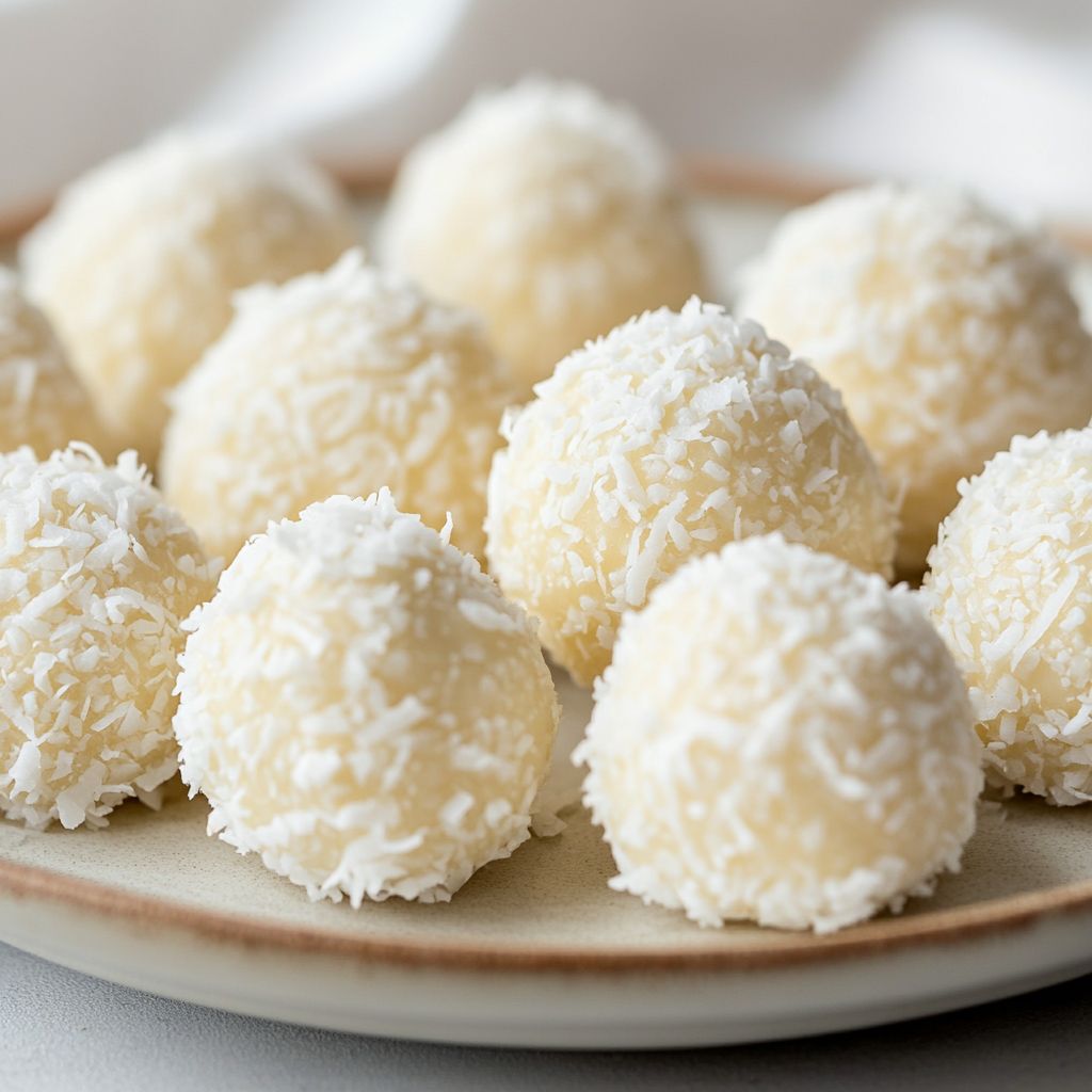 No-Bake Snowball Coconut Truffles