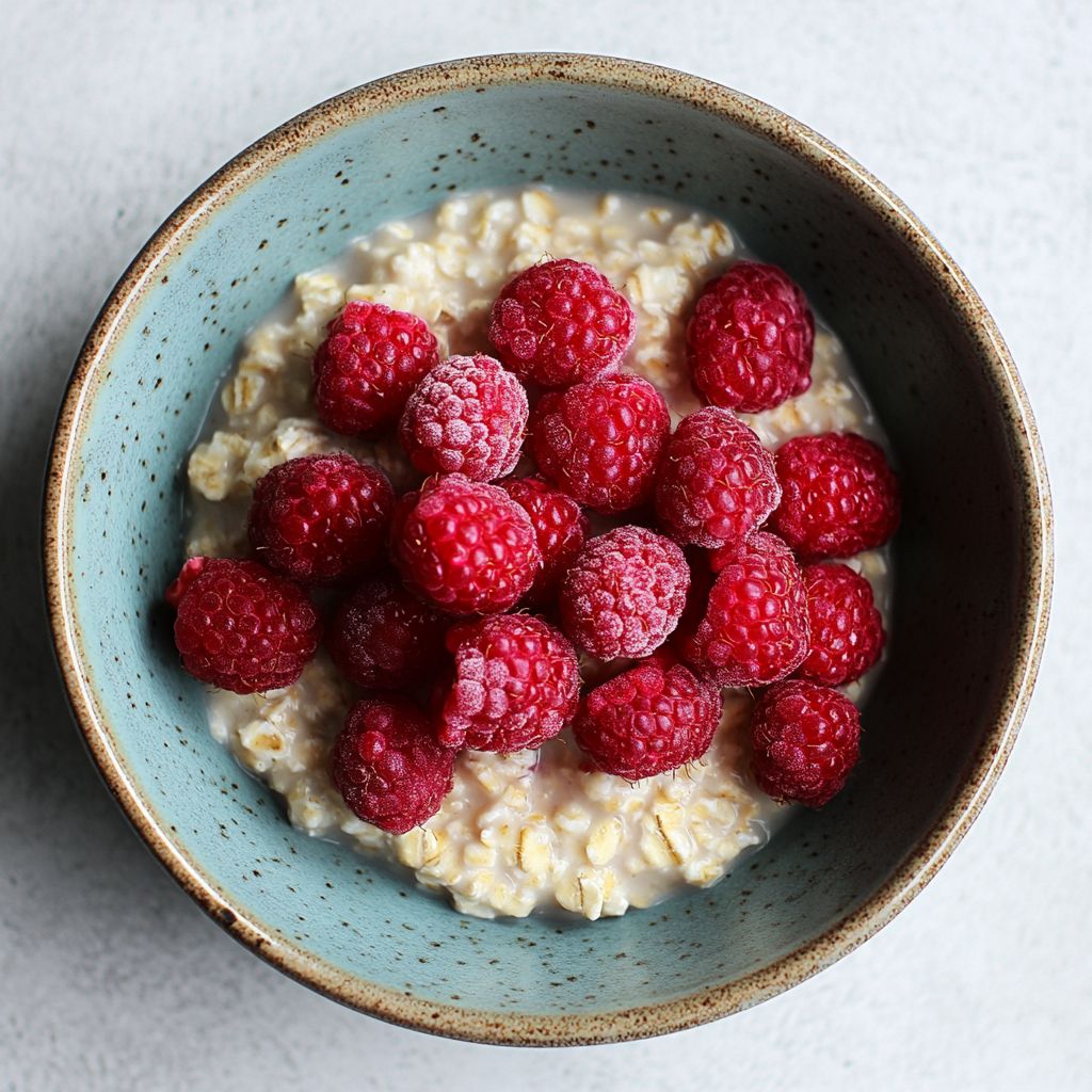 Oats with Fresh Raspberries