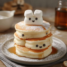 Marshmallow Ghost Pancakes