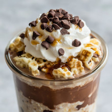  Chocolate Chip Waffle Overnight Oats 
