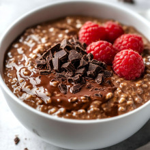 Chocolate Lava Cake Overnight Oats