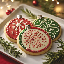 Gluten-Free Christmas Ornament Flatbreads
