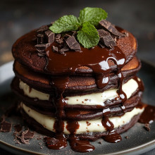 Dark Chocolate Mint Pancakes 