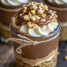 Peanut Butter Chocolate Mousse Jar