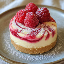 Raspberry Swirl Mini Cheesecake