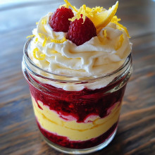 Lemon Raspberry Layered Jar