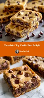 Chocolate Chip Cookie Bars Delight