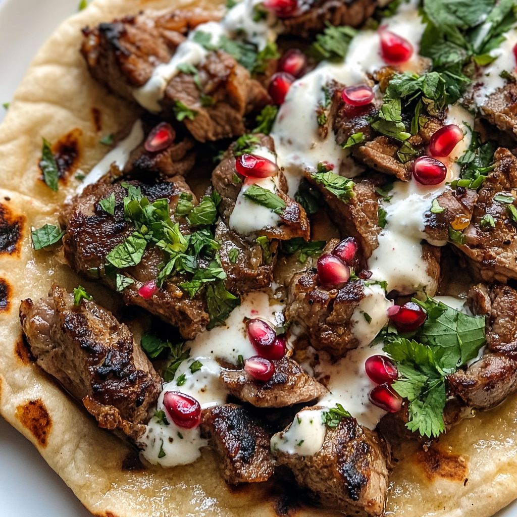 Moroccan Lamb Flatbread