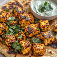 Spicy Paneer Flatbread (Indian Style)