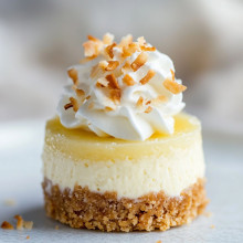 Pineapple Coconut Mini Cheesecake