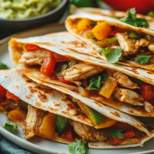  Chicken Fajita Quesadillas 