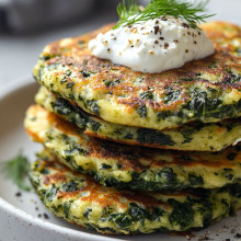 Savory Spinach and Feta Pancakes