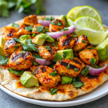 Chili Lime Chicken Flatbread