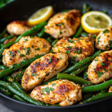Holiday Green Bean Chicken Skillet