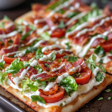 BLT Flatbread Pizza