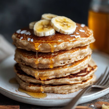 Vegan Coconut Banana Pancakes