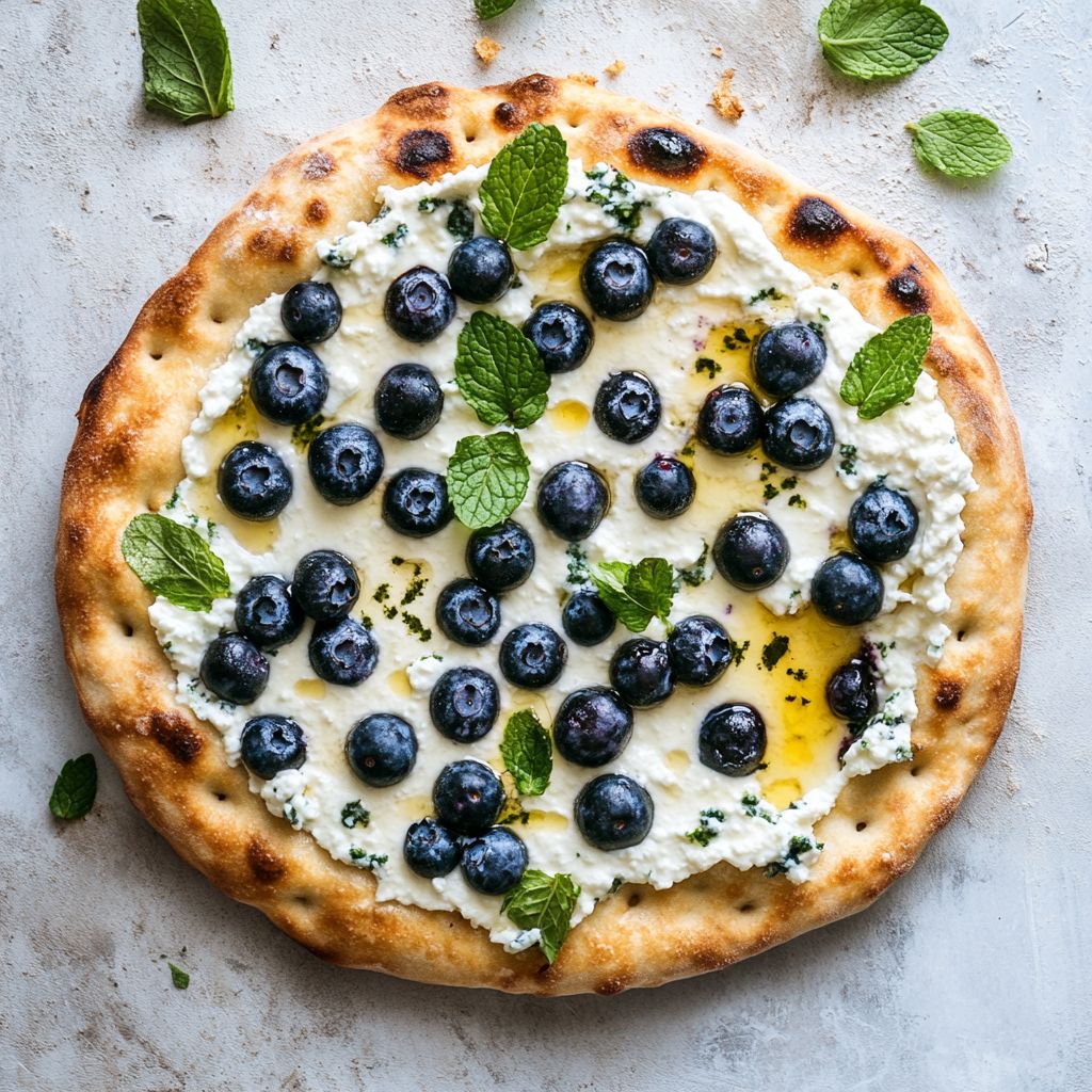 Blueberry Ricotta Flatbread