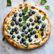 Blueberry Ricotta Flatbread