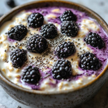 Blackberry Vanilla Overnight Oats