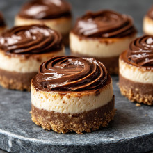 Nutella Swirl Mini Cheesecake