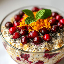 Cranberry Orange Overnight Oats