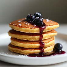 Cornbread Pancakes with Maple Butter