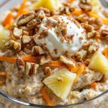 Easter Carrot Cake Overnight Oats