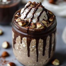  Hazelnut Mocha Overnight Oats 